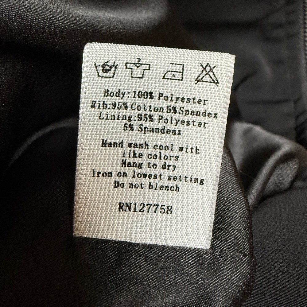 MURAL Black Lightweight Bomber Jacket - Size XS - Full Zip with Pockets - Picture 6 of 6